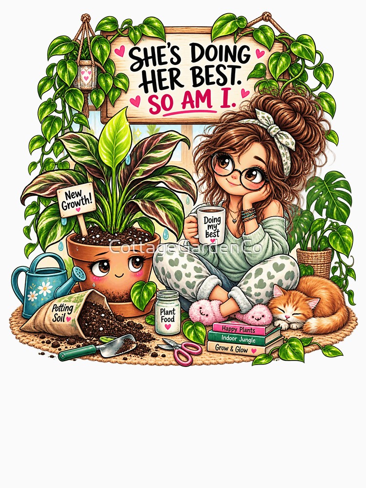 She’s Doing Her Best So Am I – Funny Plant Mom by CottageGardenCo