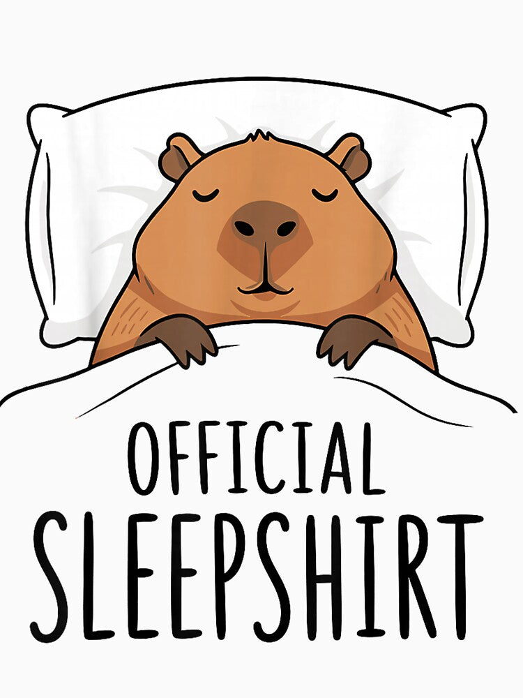 Capybara Official Sleep Art for Men Women Kids , Capybara Gift Lover by DZIRI NAJAT