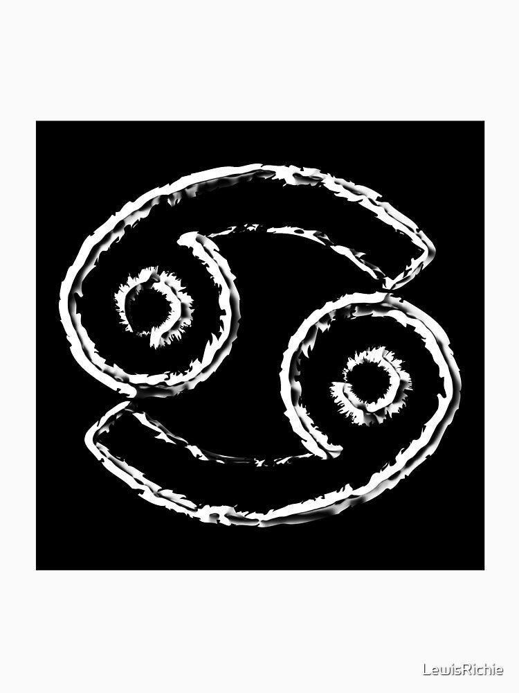 Cancer zodiac sign metallic style by LewisRichie