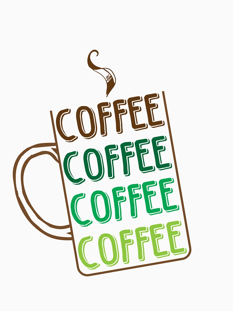 Coffee Cup Illustration Mom Gift Coffee Lover Gift for Wife by TH3--DESIGNER