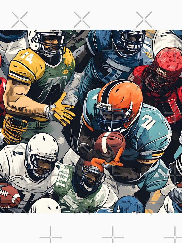A Bunch Of Metallic Balls—“From kickoff to victory: helmet, color and graphics in sight.” They represent a team's identity and inspire team pride. Autumn Football Kickoff Pattern. Fall Design. by ignasirus