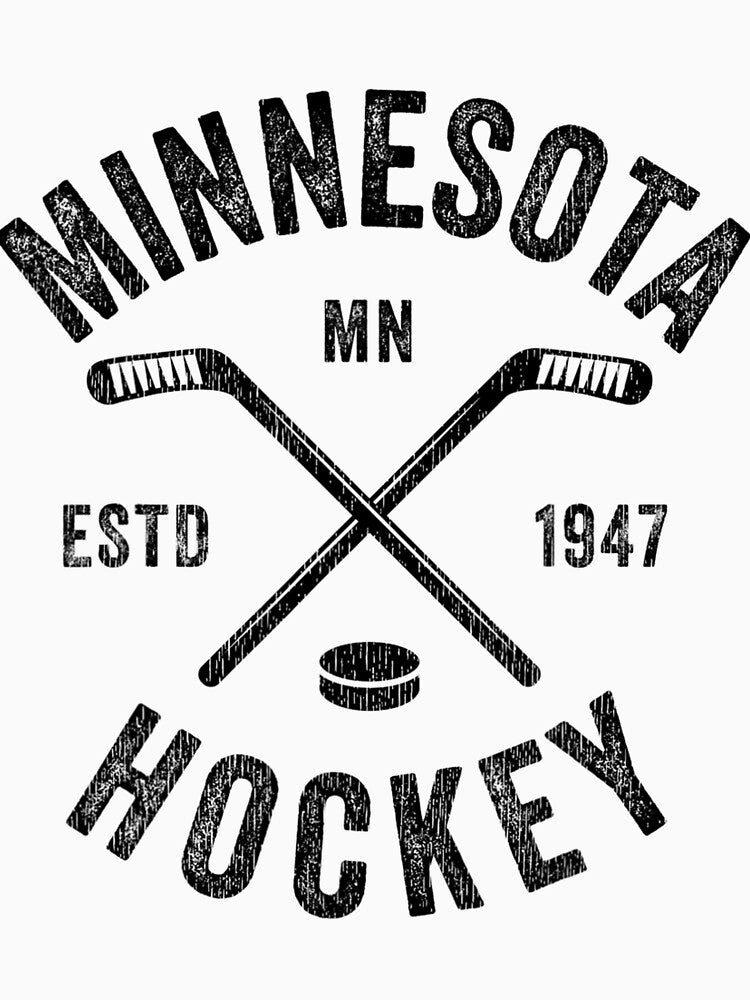 Distressed Minnesota MN Ice Hockey Sticks Vintage Gift by charylhtxra16