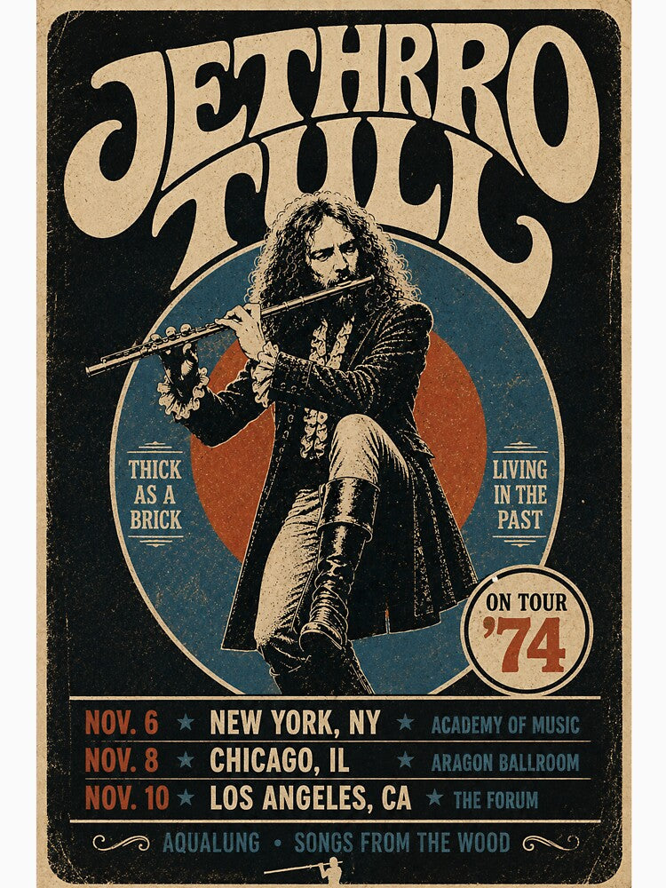 Jethro Tull 1974 Tour Poster by hablot86