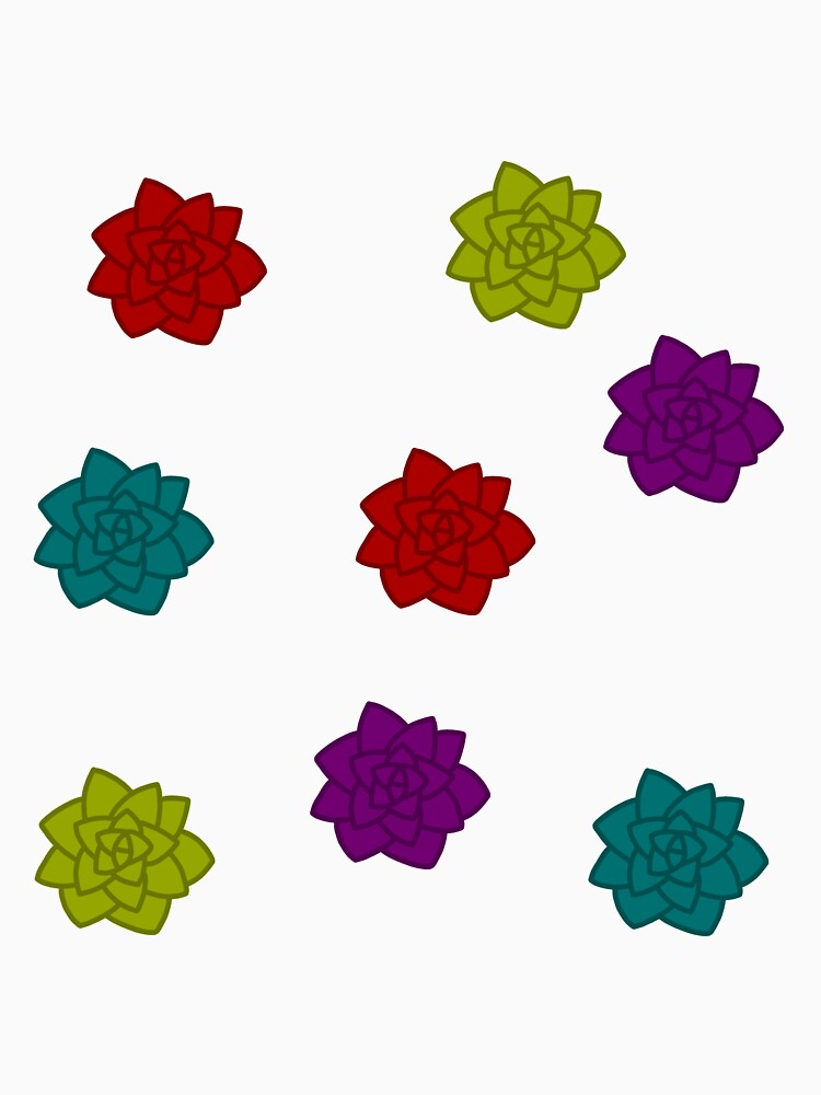 Colourful simple succulents by Phoebew03