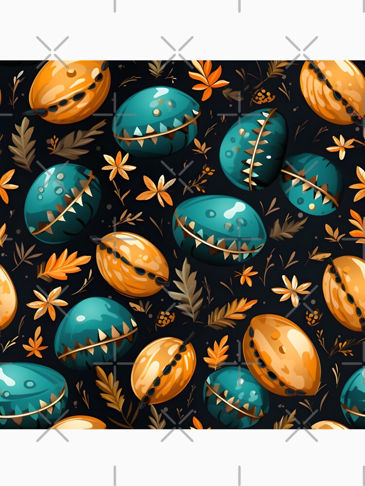 Turquoise Ovals and the Golden Eggs?—Christmas Decoration in September. We lost few summer flowers, we gain few Kickoff pumpkins. Football is back. Autumn Design. Fall Fashion. by ignasirus