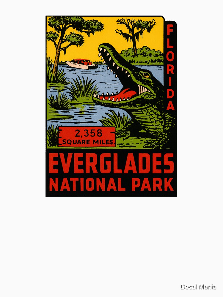 Everglades National Park Vintage Style Decal by Decal Mania