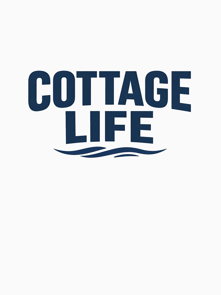Cottage Life – Minimal Lake House Typography Design by EastEndTownie