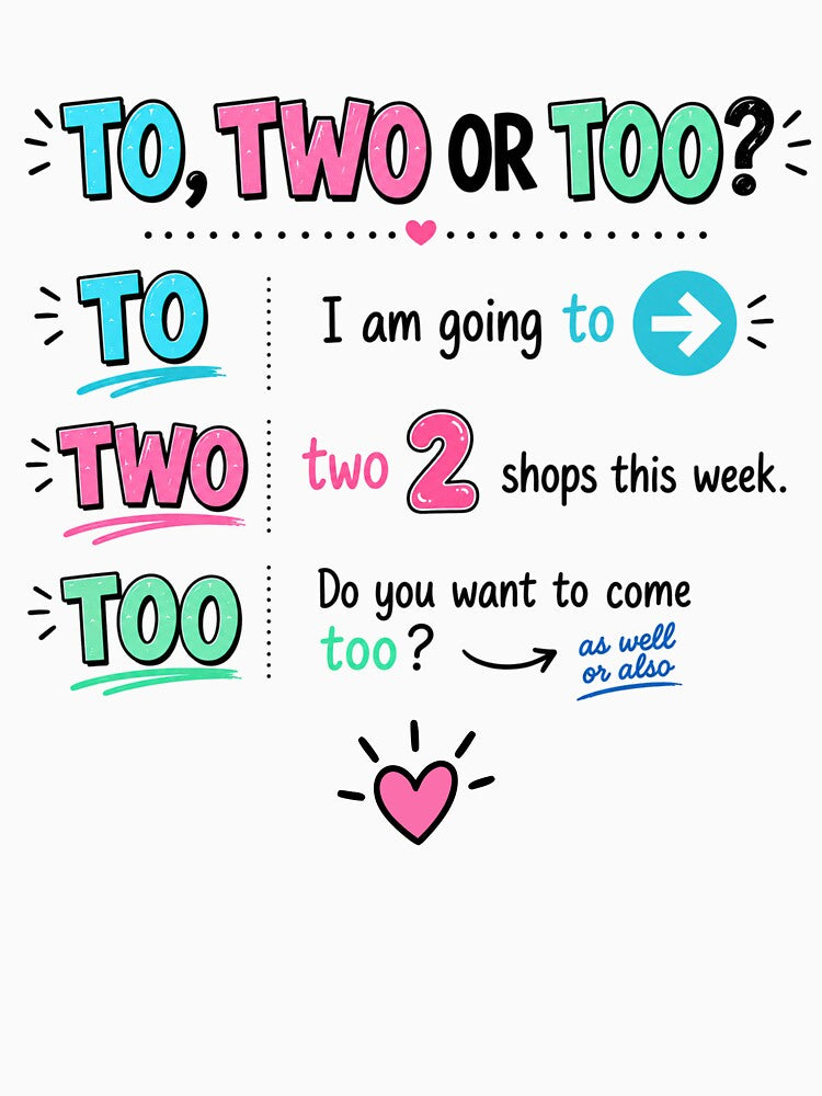 To, Too or Two? Funny Teacher Grammar by MotivatEd Learners