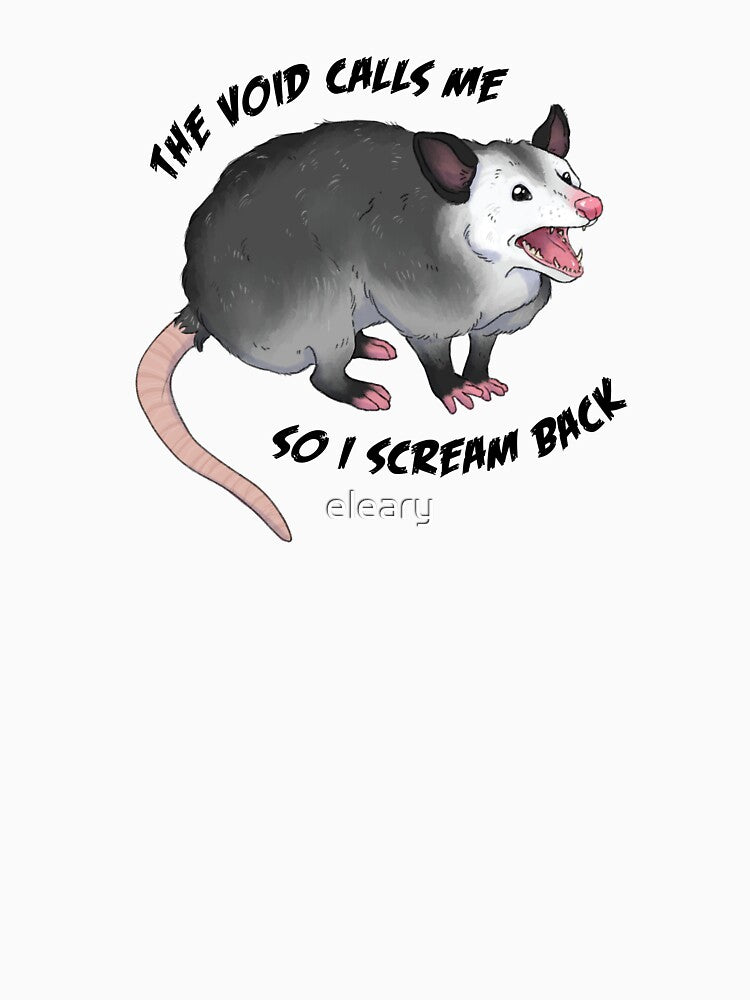 Opossum Screaming into the Void pt. 2 by eleary