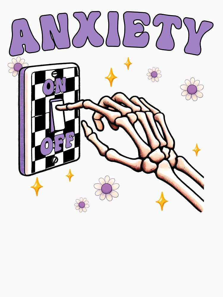 Anxiety On Off Mental Health Awareness For Anxious People by StickChic