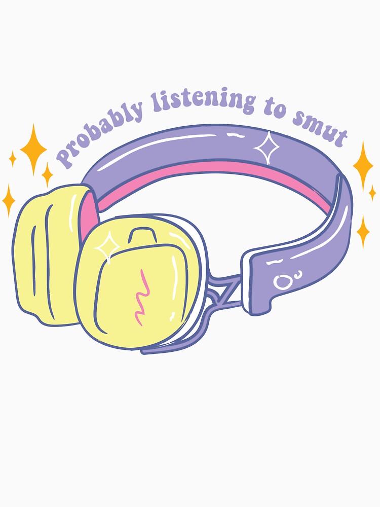 Probably Listening to Smut Kindle Lover Book Lover Sticker Bookish Vinyl Laptop Decal Booktok Gift Journal Stickers Reading Present Smut Library Spicy Reader Purple by SouQ-Art