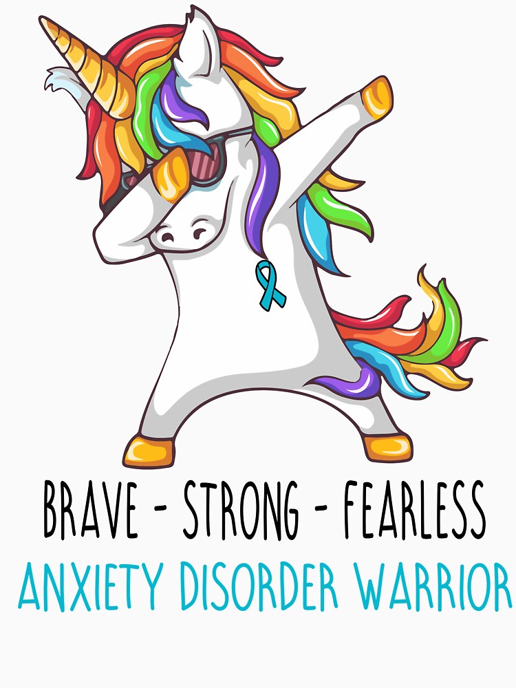 Anxiety Disorder Warrior Brave Strong Fearless by deputylove