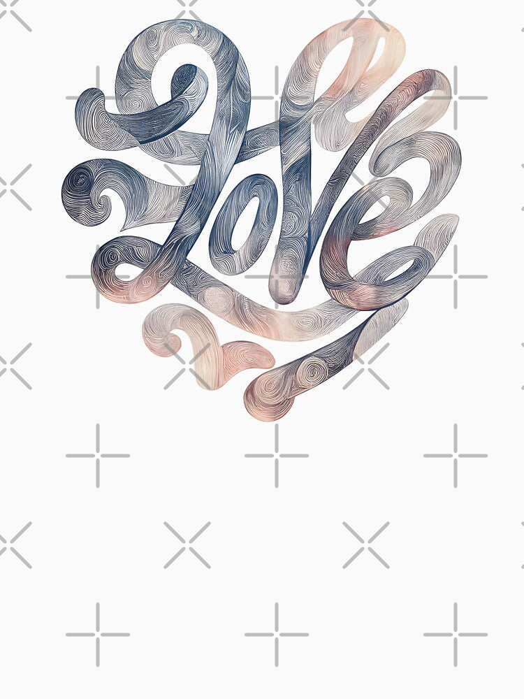 Abstract of Love Pastel Swirl Heart by Uncle-Icy