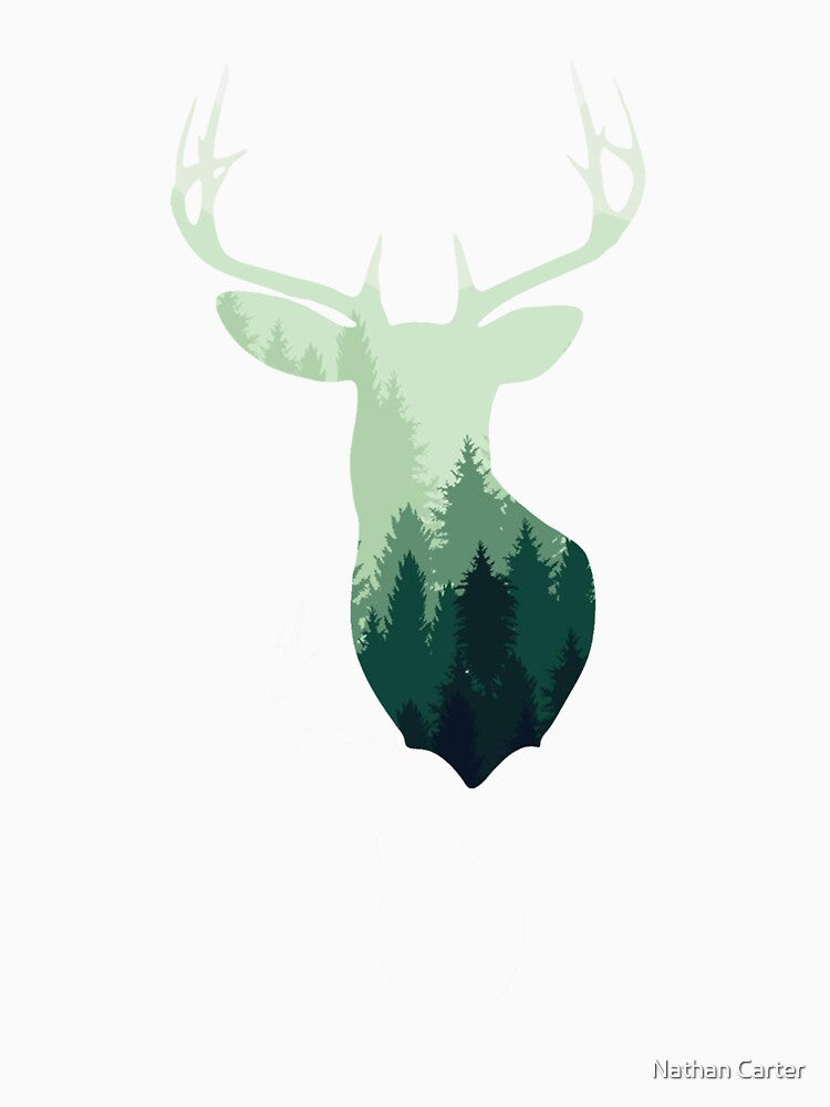 Deer T-Shirt | Men's tshirt | Graphic Tee | Deer shirt | Trees | Unisex T-shirt | Deer Hunting Shirt | Gift for guys | graphic tshirts by CatchUriDesigns