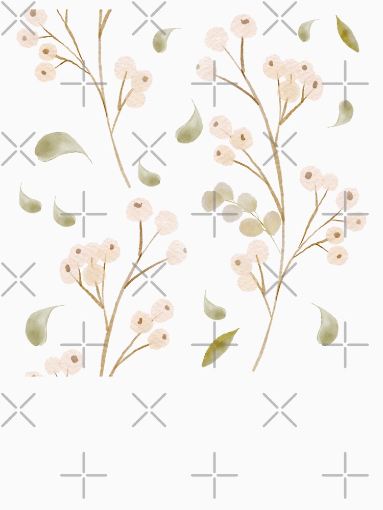 Soft and Subtle Watercolor Botanical Pattern by Ching Teoh