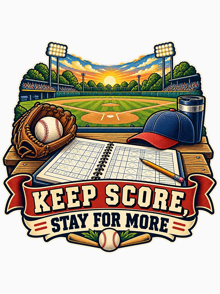 Keep Score Stay For More Baseball Fan Art by CheerfulNest