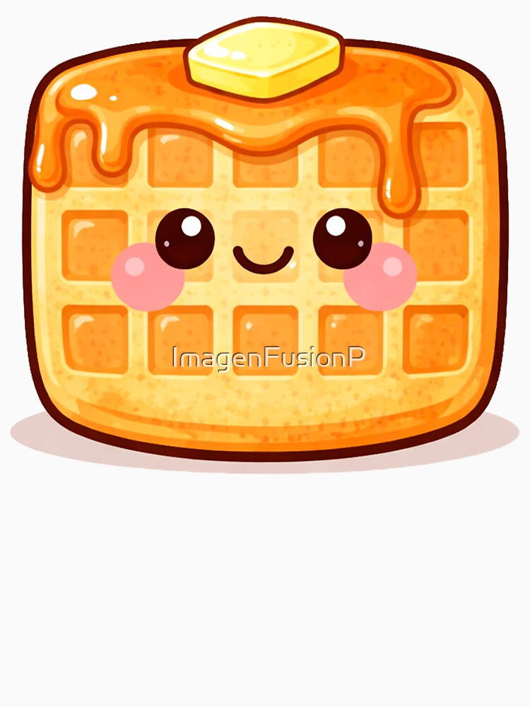 Cute Food Club Waffle Kawaii Breakfast by ImagenFusionP