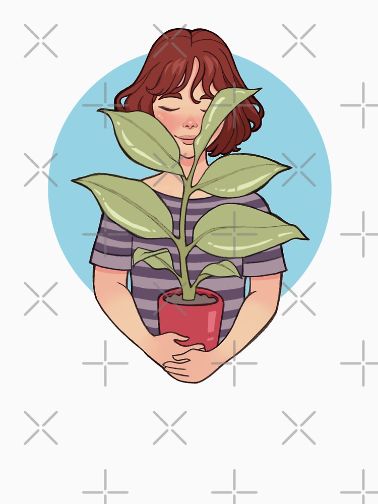 Girl with plant by artofaga