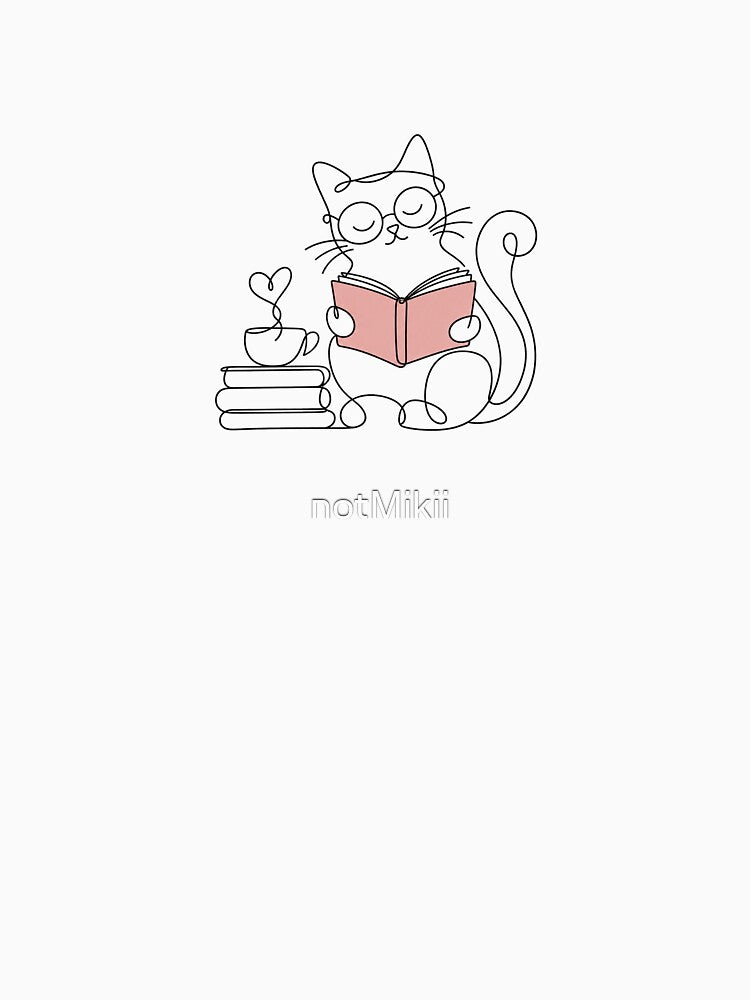 Book Club Cat by notMikii