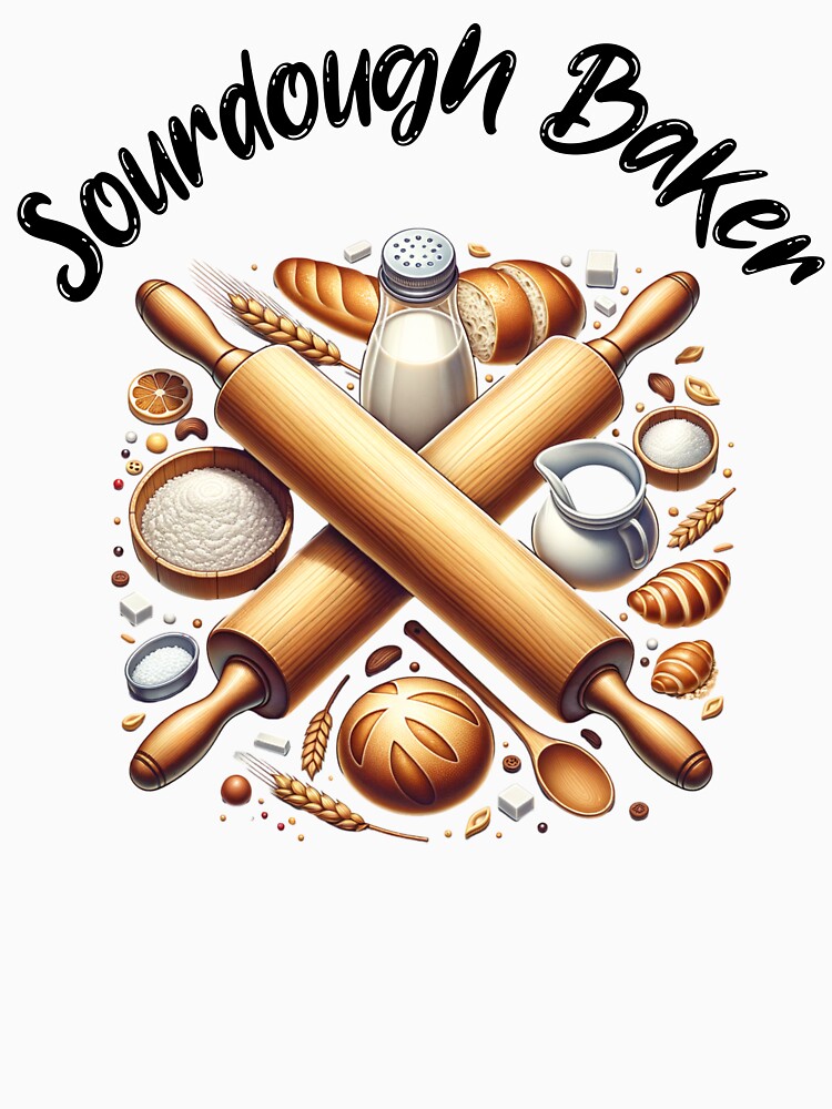 Sourdough baker for woman baker baking bread rolling pin by All Year Round