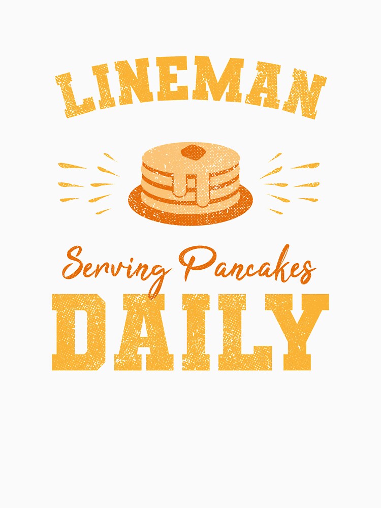 Football Lineman, Serving Pancakes Daily by Space Fox