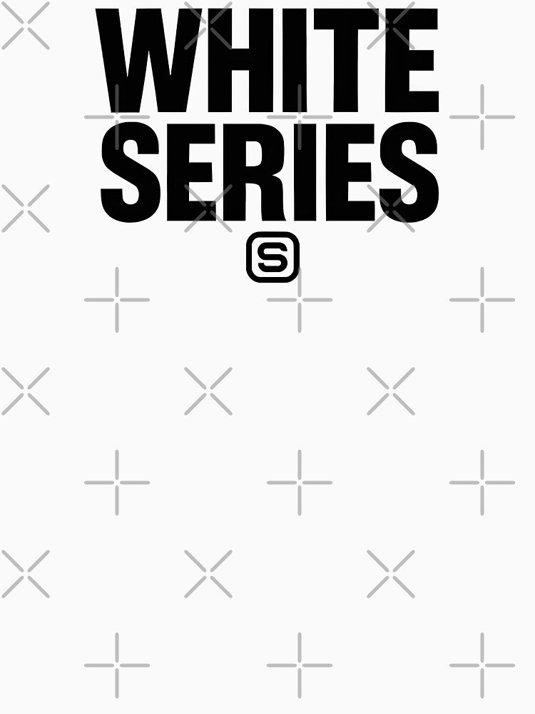 White Series Stacked Typography Minimalist Streetwear by DigitalArtx-com