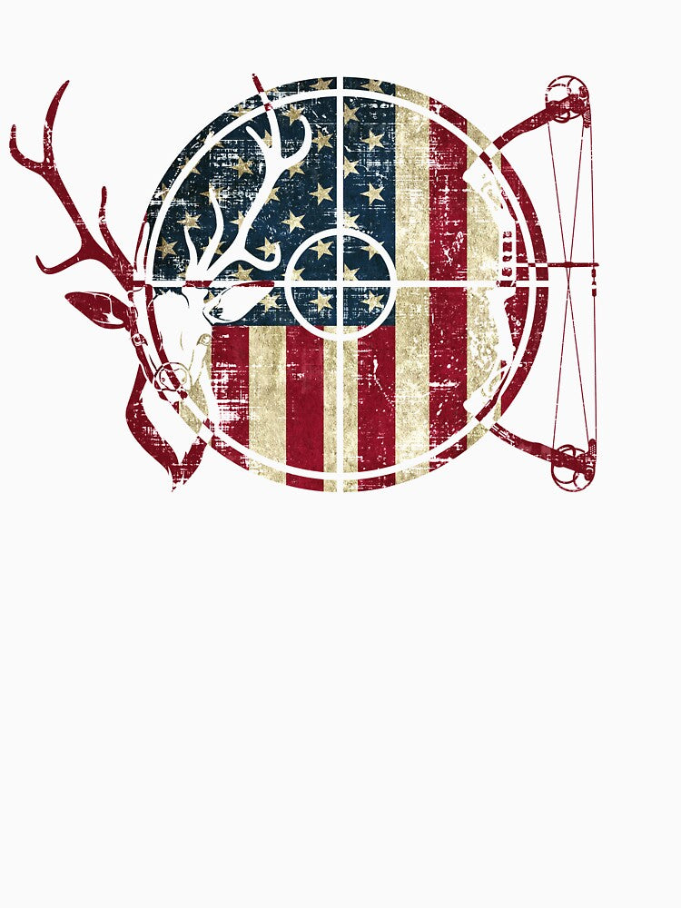 Deer Hunting American Flag by DisabledBlot
