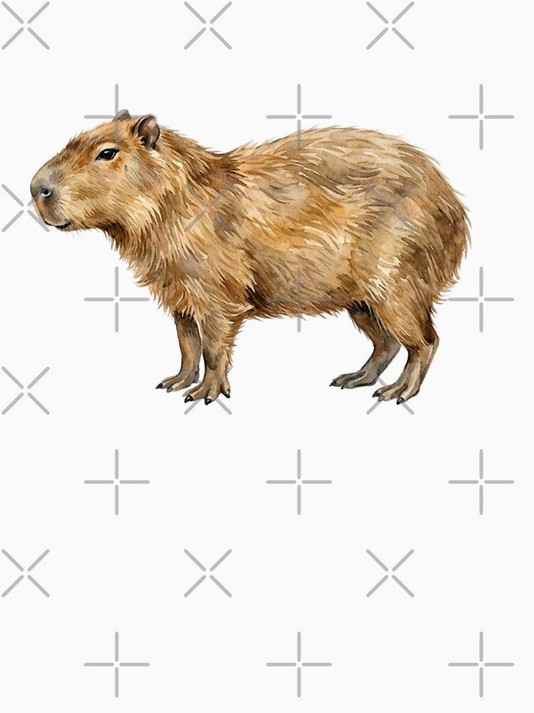 Cute Capybara Watercolor by SOUFIANE1991