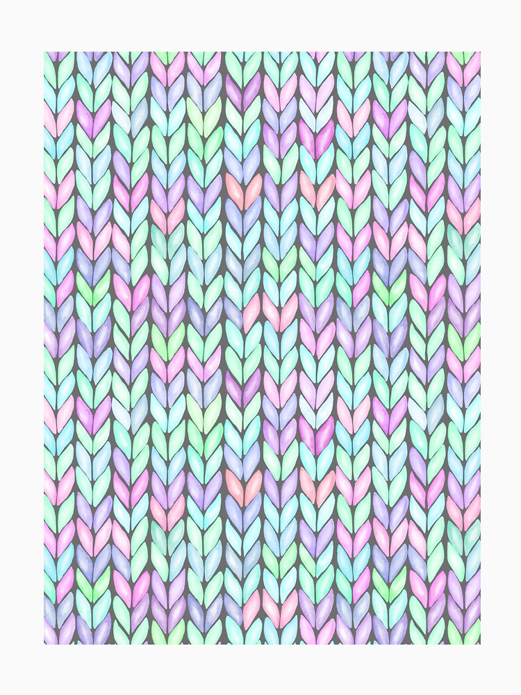 Multicolor Realistic Knitted Pattern by PotluckPrints