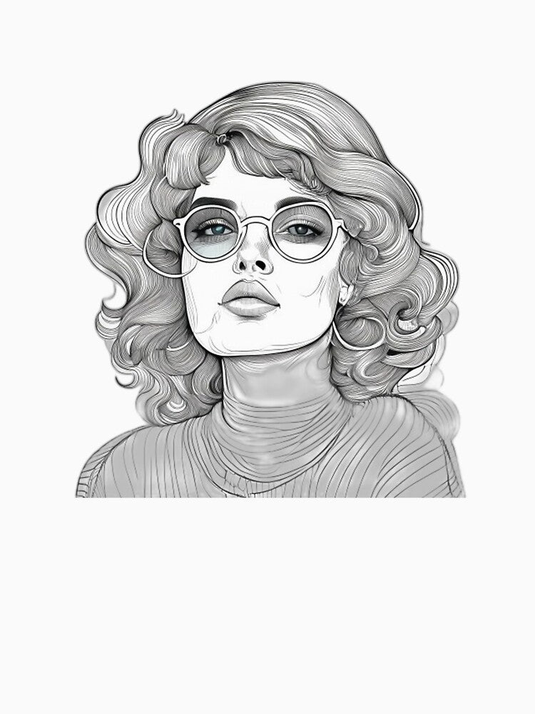Retro 70S Groovy Line Art Design by Shadow-Stone