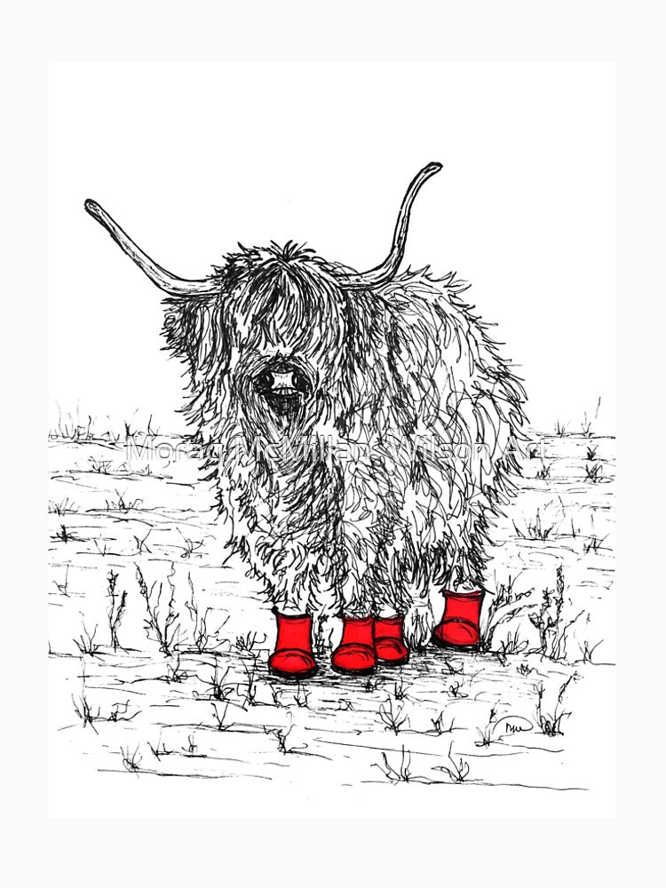 Red Wellies by Morag McMillan  Wilson Art