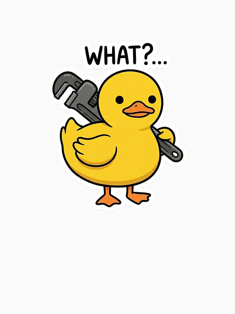 Duck What? Suspicious Rubber Duck With Wrench by yamer-merya