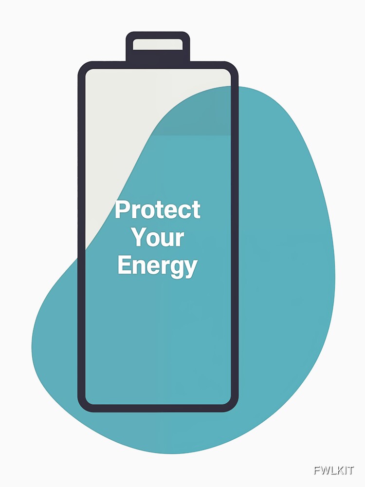 Social Battery Protect Your Energy Minimal Calm by FWLKIT