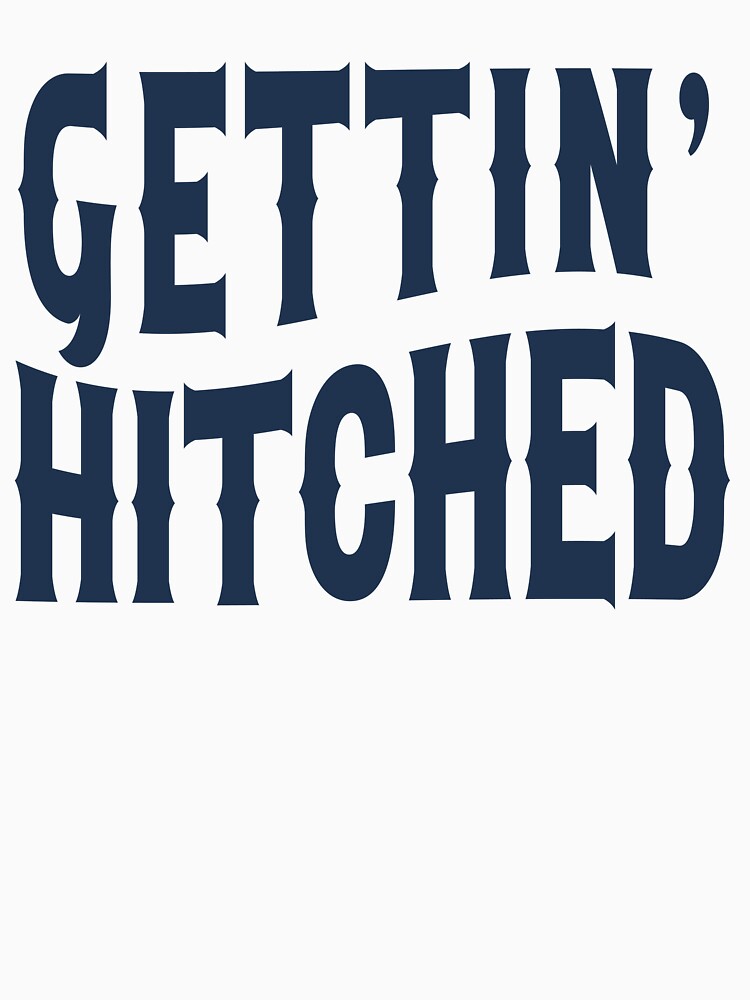 Nashville Bachelorette Party Gettin' Hitched Navy Blue Gift for Bride by mysticblvd
