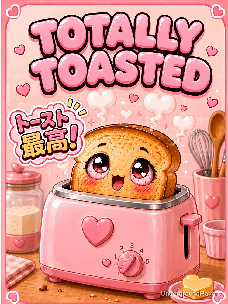 Totally Toasted – Kawaii Toast Chaos by UndergroundRavers