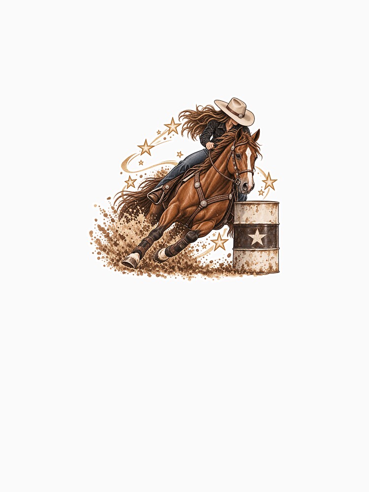 Barrel racing horse by Jadedoodle