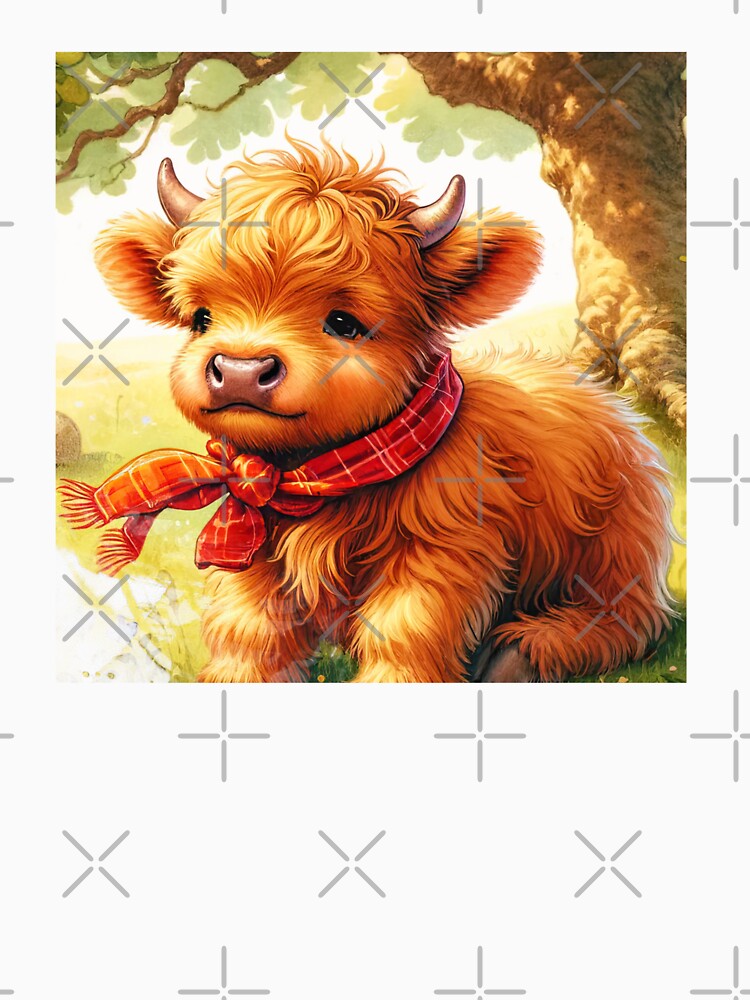 Cute Highland Cow Art by TheAnimalZ00