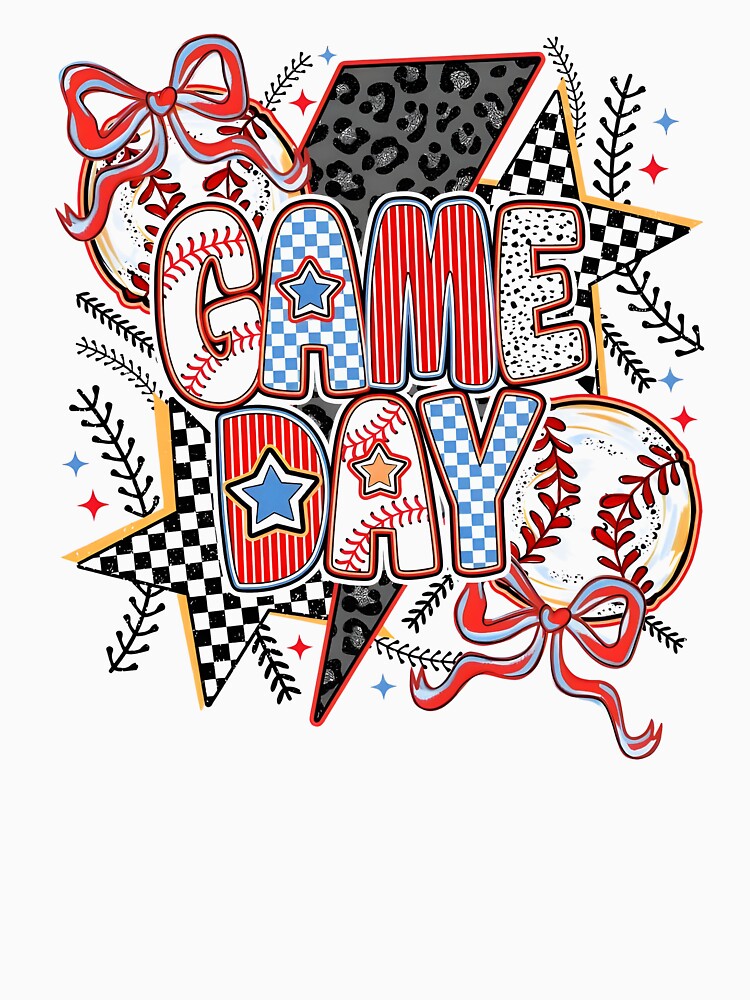 Game Day Baseball Coquette, Brushstroke Baseball Coquette by Nateclar