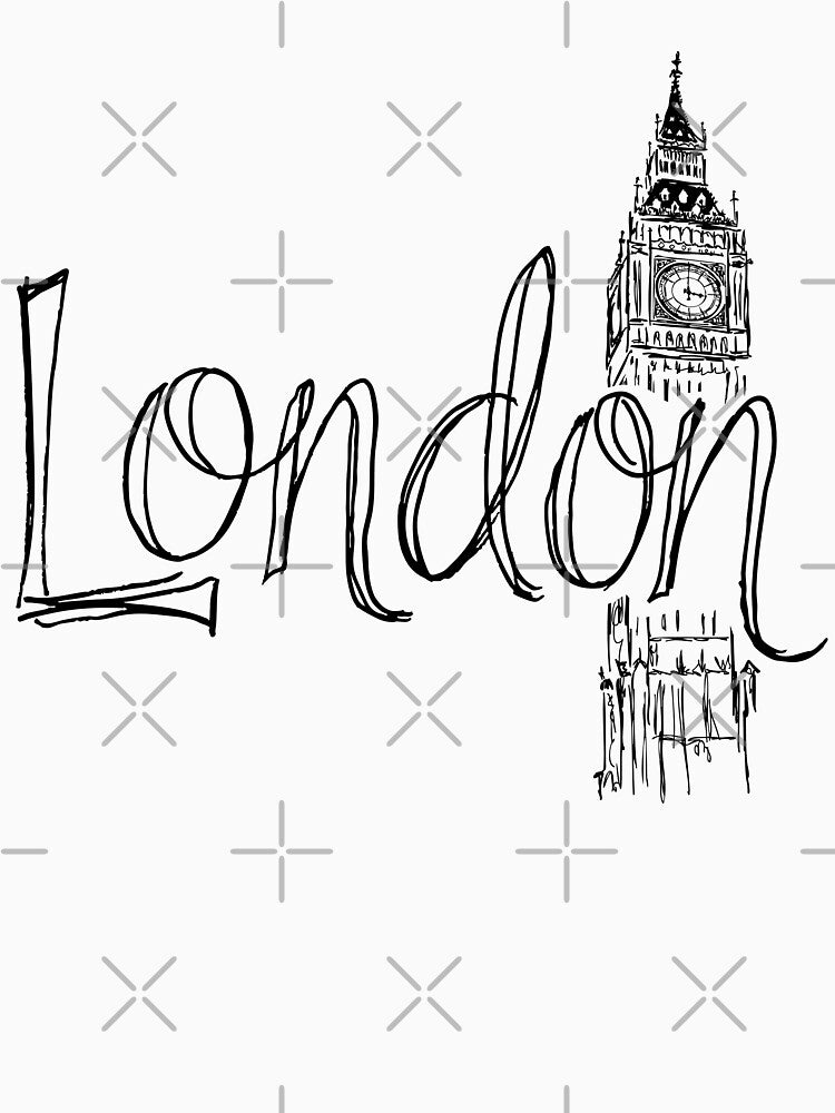 London big ben line art by FloFlo8468