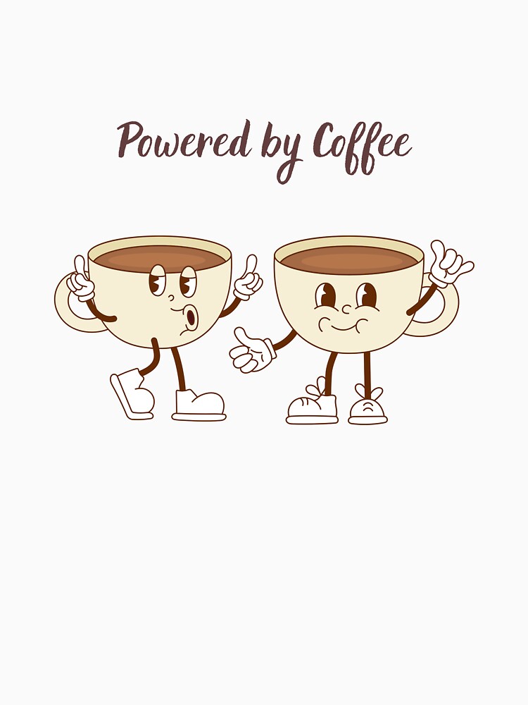 Powered by Coffee – Funny Coffee Lover Gift by MSHobbies