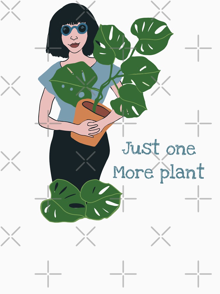 Plant Lady With Just One More Plant by Janpaints22