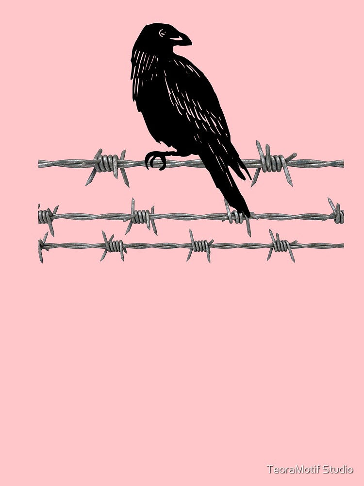 Rustic Barbed Wire Western Grunge Design by TeoraMotif Studio