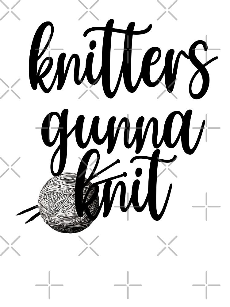 Knitters gunna knit cute knitting by Doooriginals