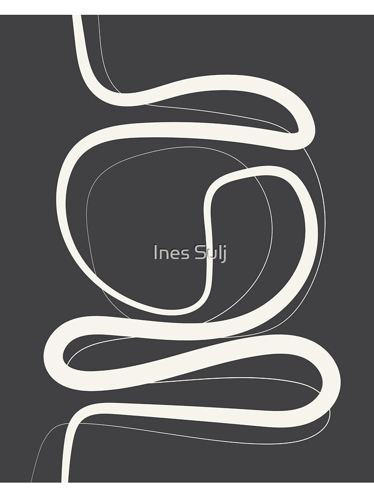Minimalist Abstract Line Art 05-02 by PAPER MOON art & design