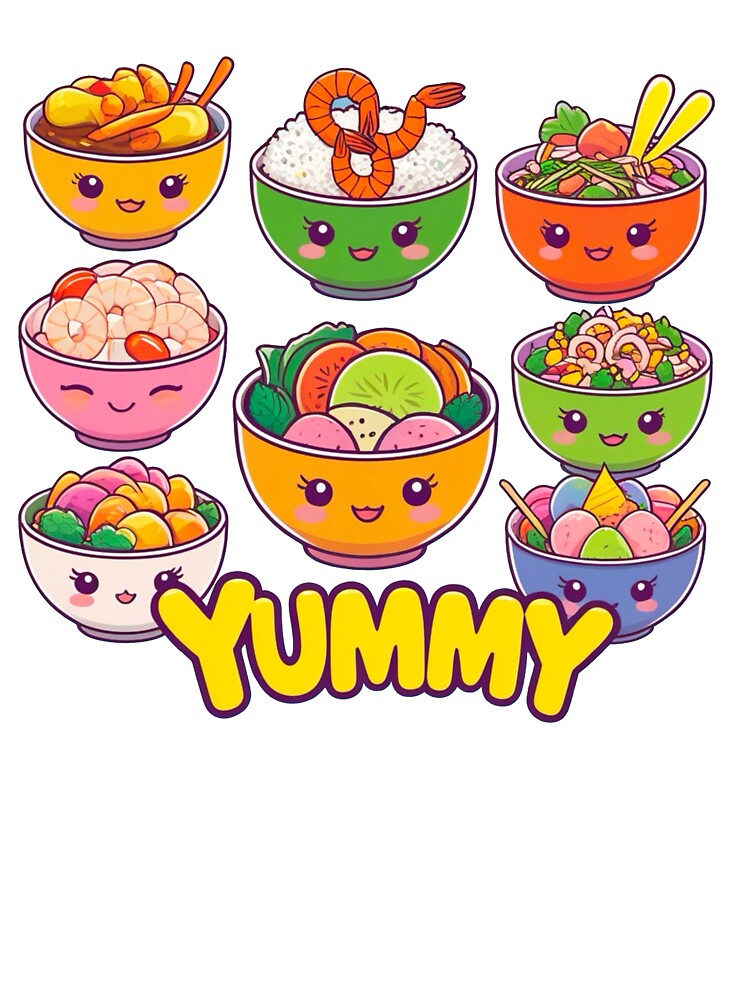 Adorable Kawaii Food Collection – Cute and Tasty Art by Tidarat-27