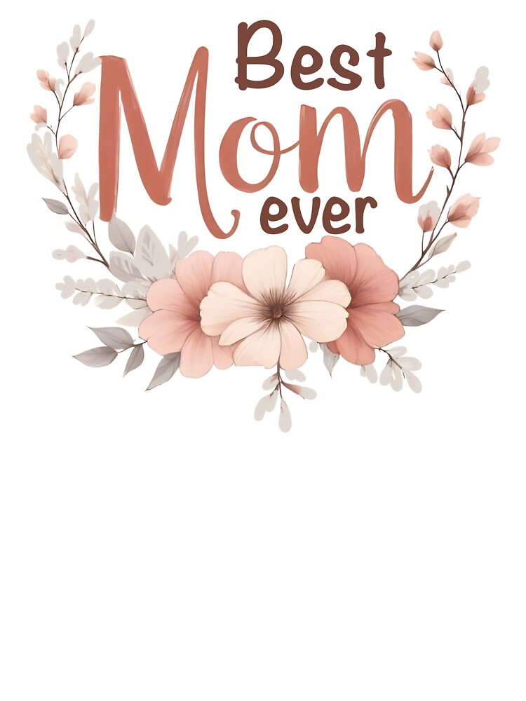 Best Mom ever with pastel colours flowers by Cozy-12
