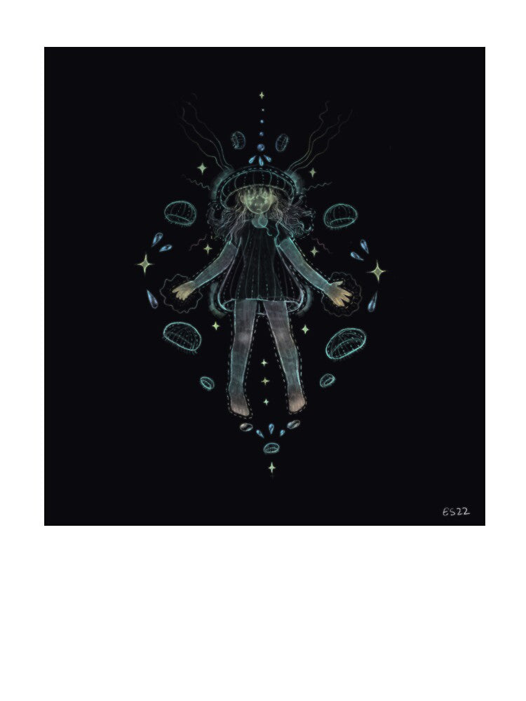 Jellyfish girl design by ellabarlow