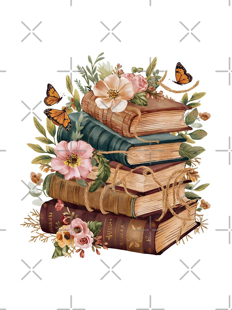 Floral Book Lover by kadryshop