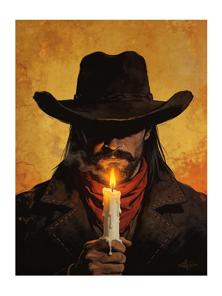 Lone Cowboy – Light in the Darkness T-Shirt by Eternal Kingdom Store