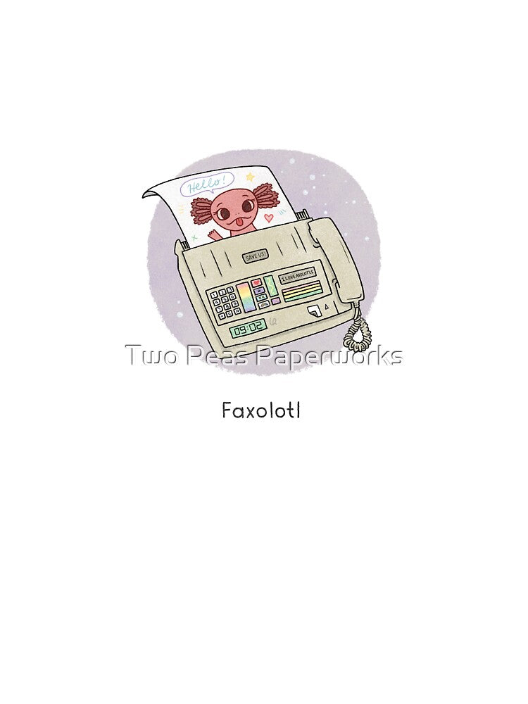 Faxolotl by Two Peas Paperworks